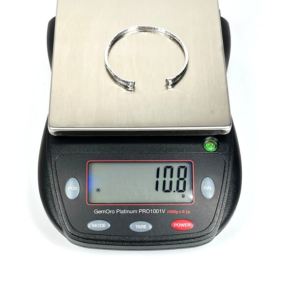 925 Signed Hammered Silver Cuff Bracelets Set  Adjustable Unisex Boho Jewelry - Picture 8 of 12